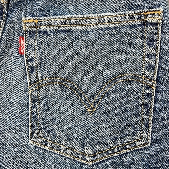 Levis Ribcage Straight Ankle Jeans Feeling Seen Medium Wash Distressed Busted 25 - Picture 15 of 15